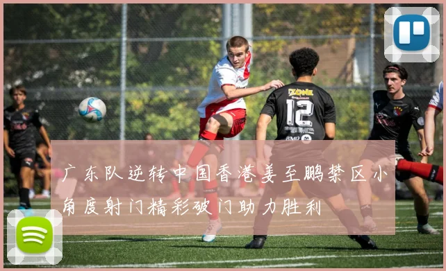 广东队逆转中国香港姜至鹏禁区小角度射门精彩破门助力胜利
